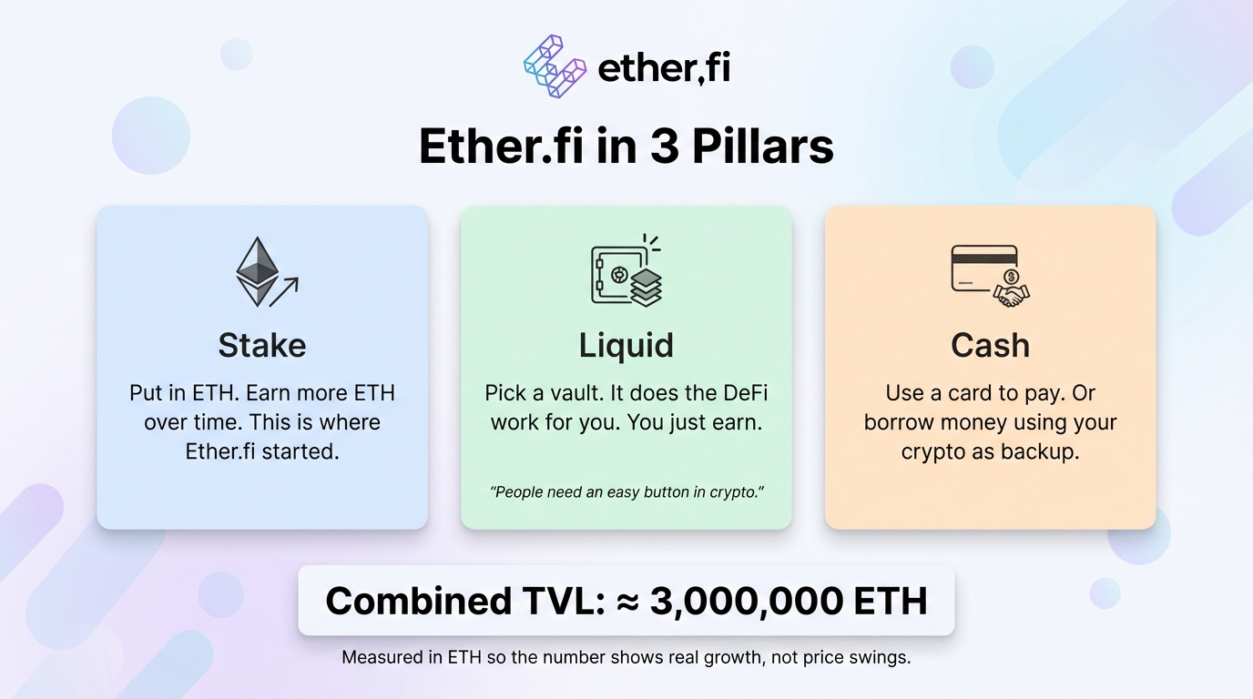 Ether.fi three-pillar product model